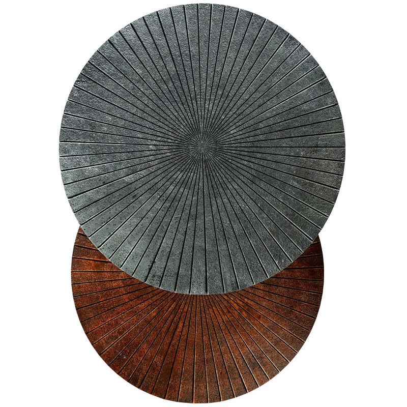Drake - 2 Piece Nesting Table - Antique Nickel / Antique Copper by Unique Piece Furniture