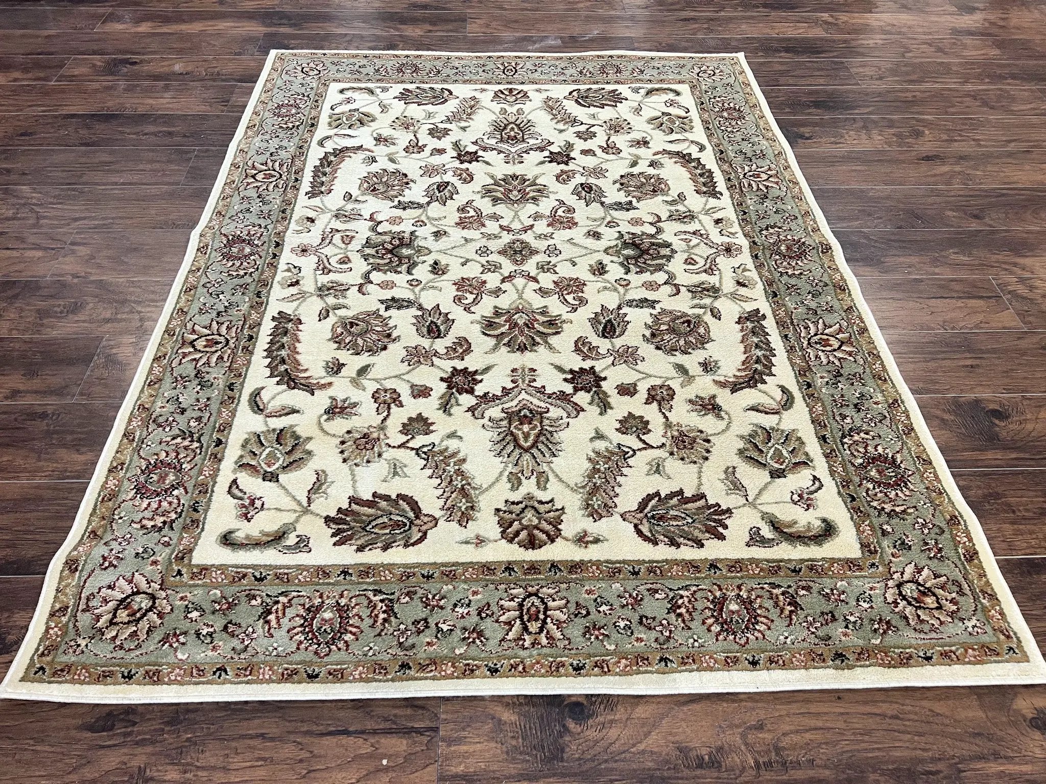 Floral Oriental Rug 5x7, Turkish Power Loomed Carpet, Traditional Design by Jewel Rugs