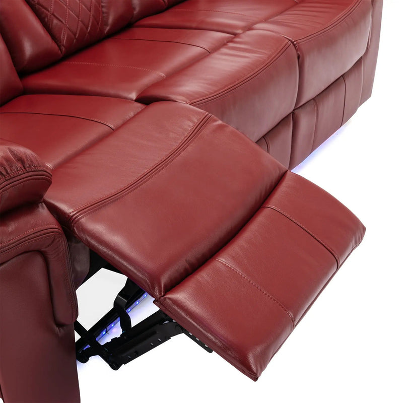 Home Theater Seating Manual Recliner Chair With Led Light Strip For Living Room by HouseOfZazla