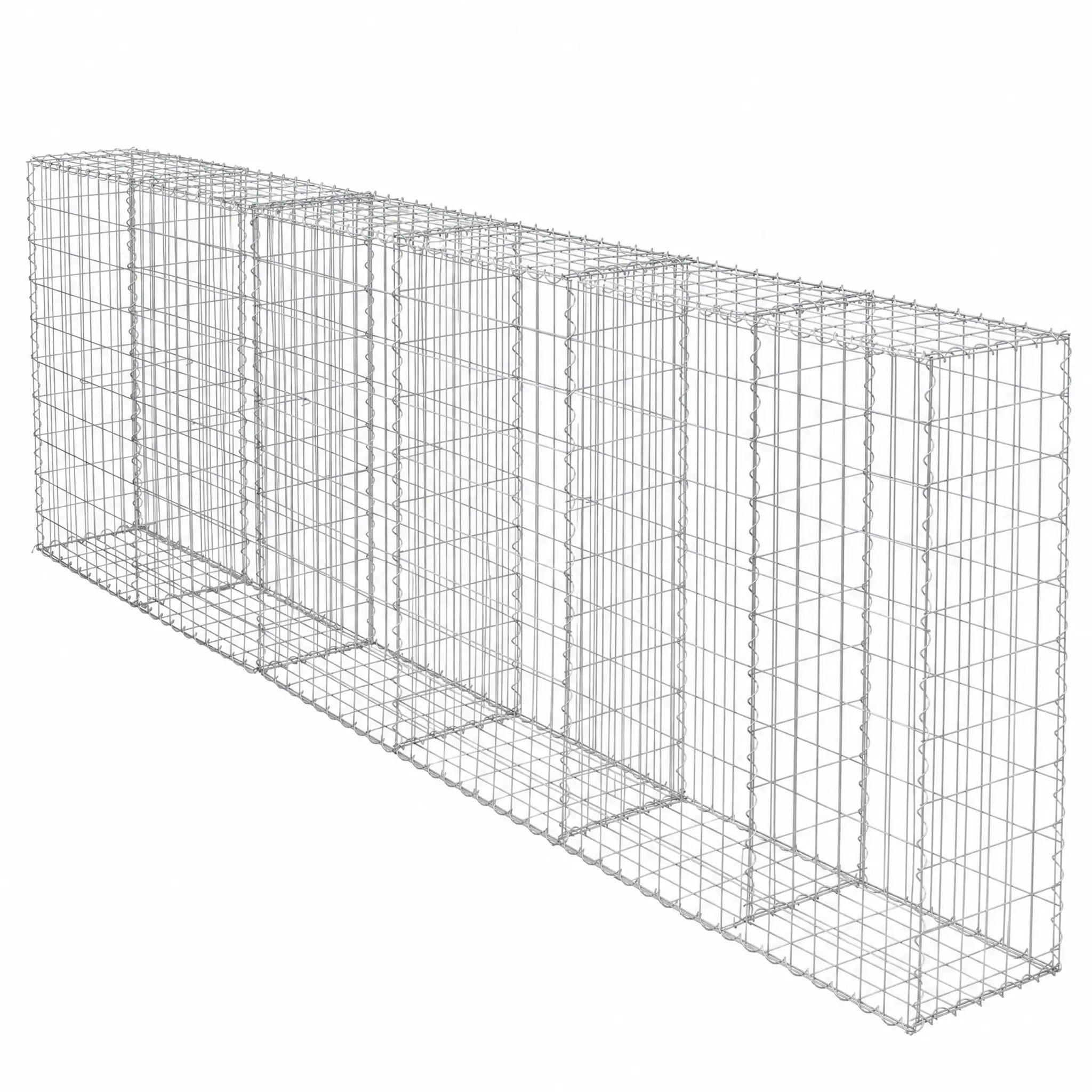 Galvanized Steel Gabion Basket with Dividers by HouseOfZazla