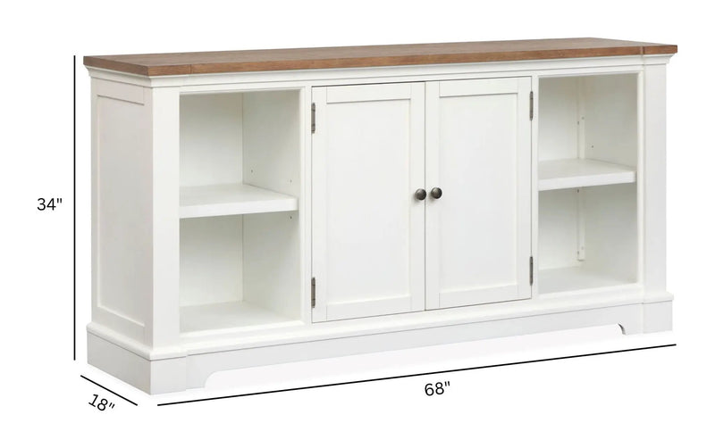Kingston - Credenza - Whisper White And Cerused Nutmeg, photo 3 of 7