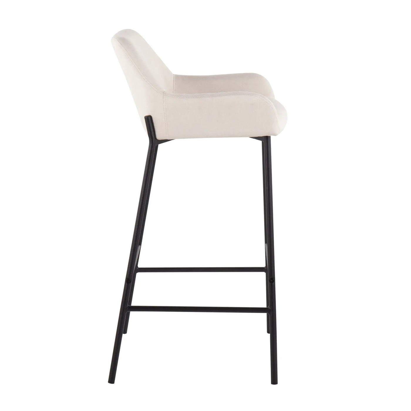 Daniella - Industrial Fixed Height Bar Stool (Set of 2) by HouseOfZazla