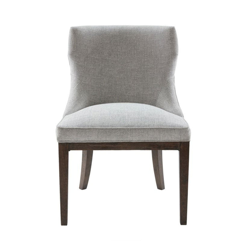 Gray Dining Side Chair Set with Solid Wood Legs - Mist Gray, photo 2 of 8