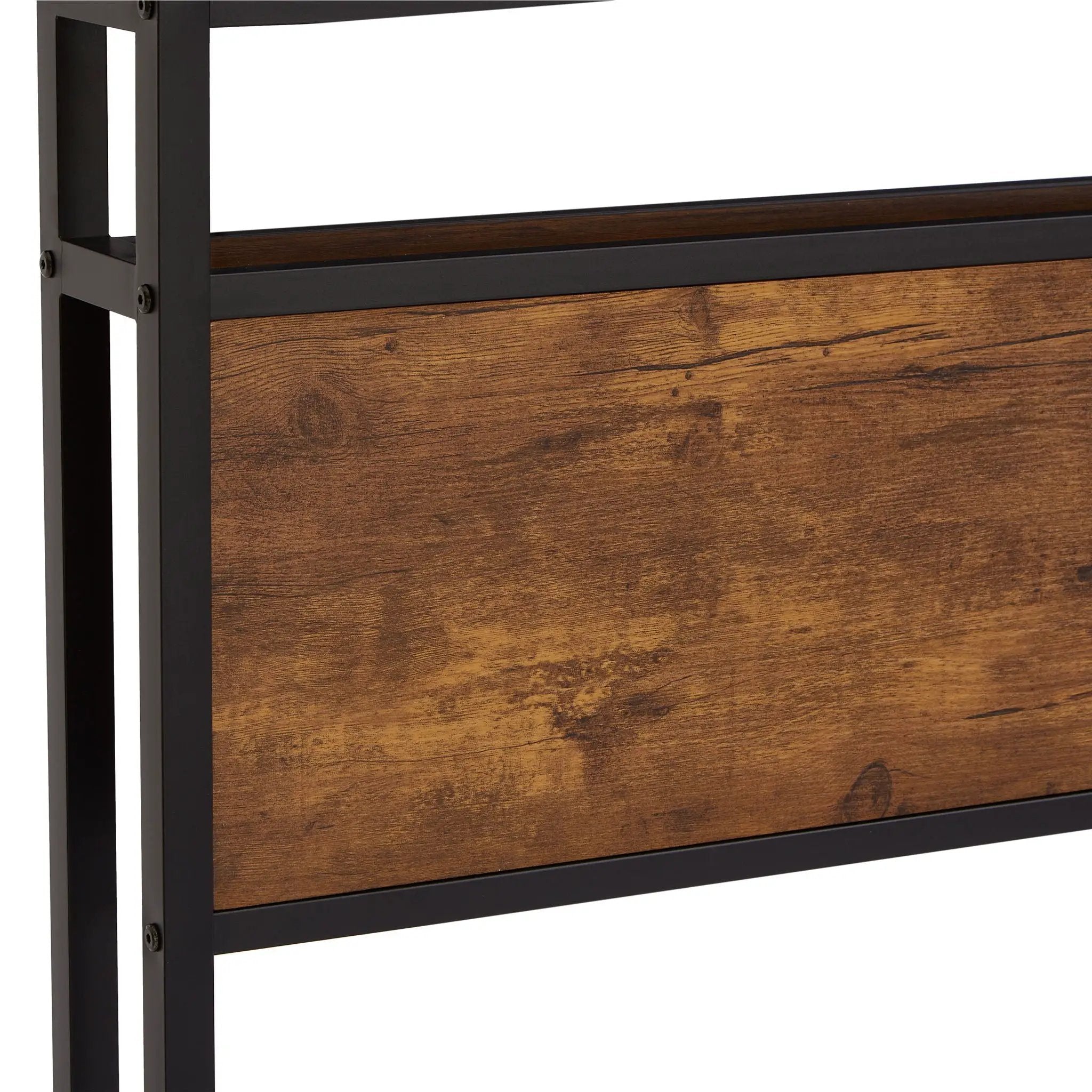 Metal Platform Bed Frame With Wooden Headboard And Footboard With USB Liner, LED Lights, No Box Spring Needed, Large Under Bed Storage by Unique Piece Furniture