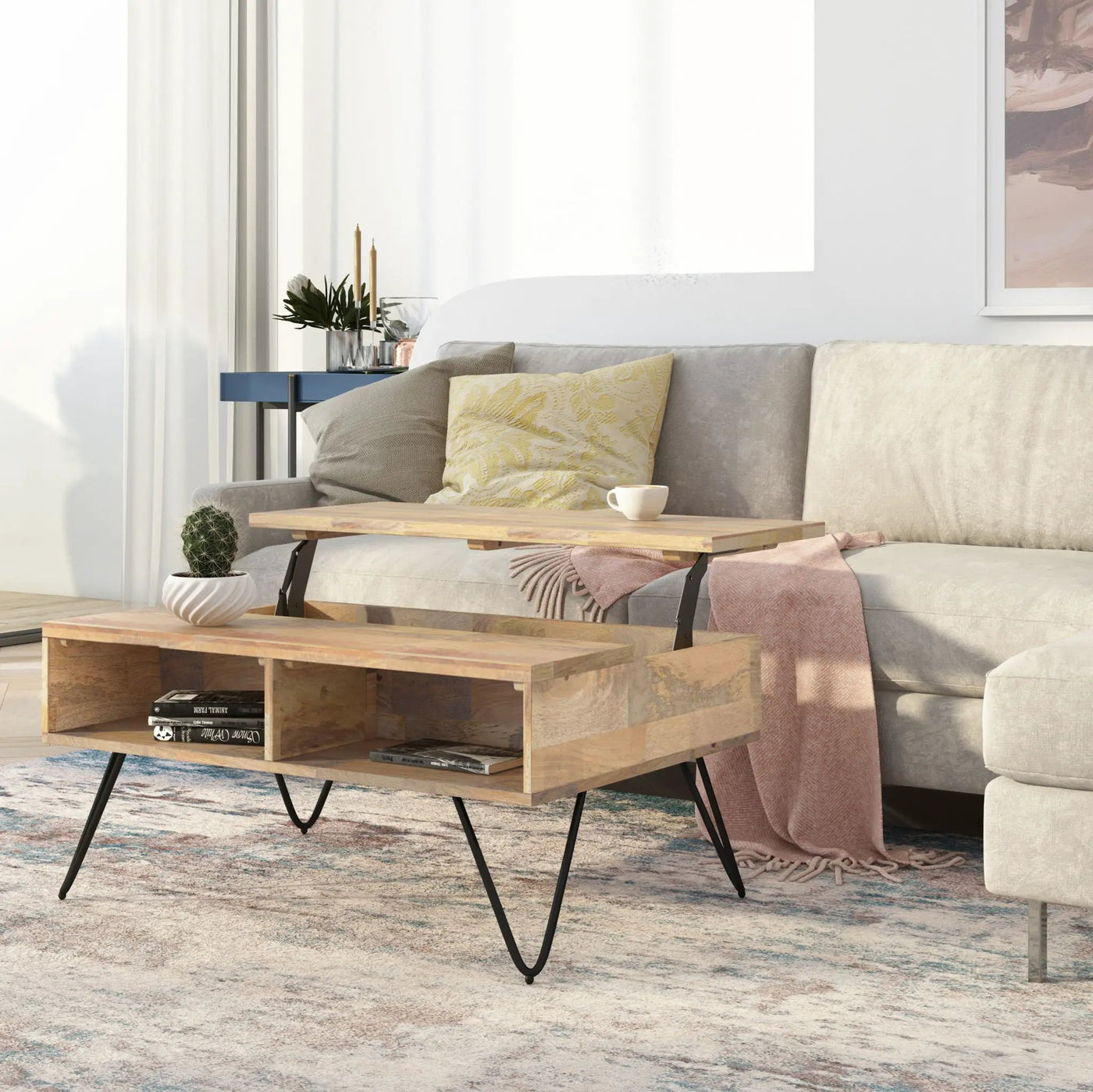Hunter - Handcrafted Lift Top Coffee Table by HouseOfZazla