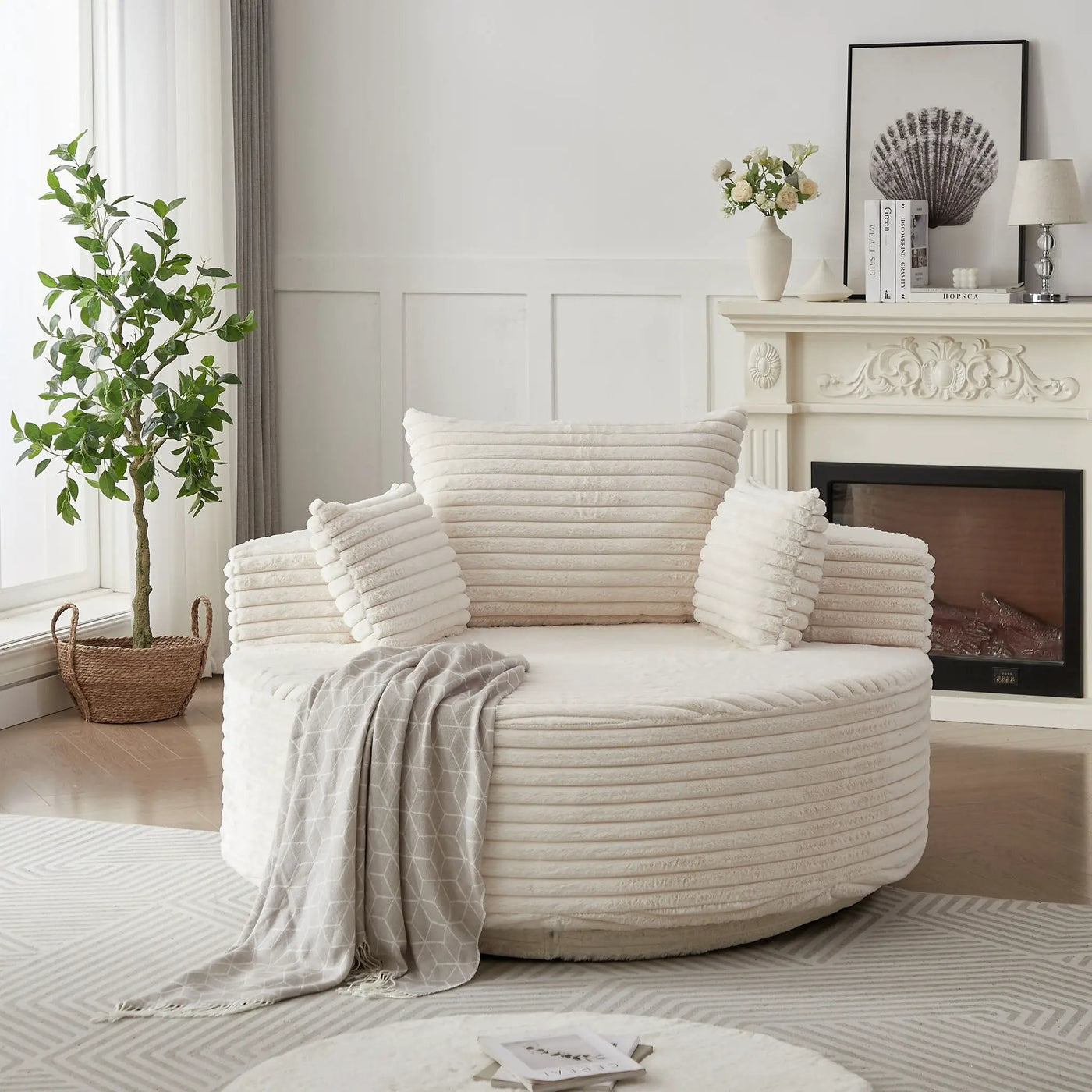 Swivel Chair With 360° Rotation For Living Room by HouseOfZazla