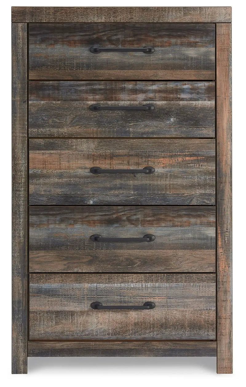 Drystan - Five Drawer Chest - Brown / Beige by Unique Piece Furniture