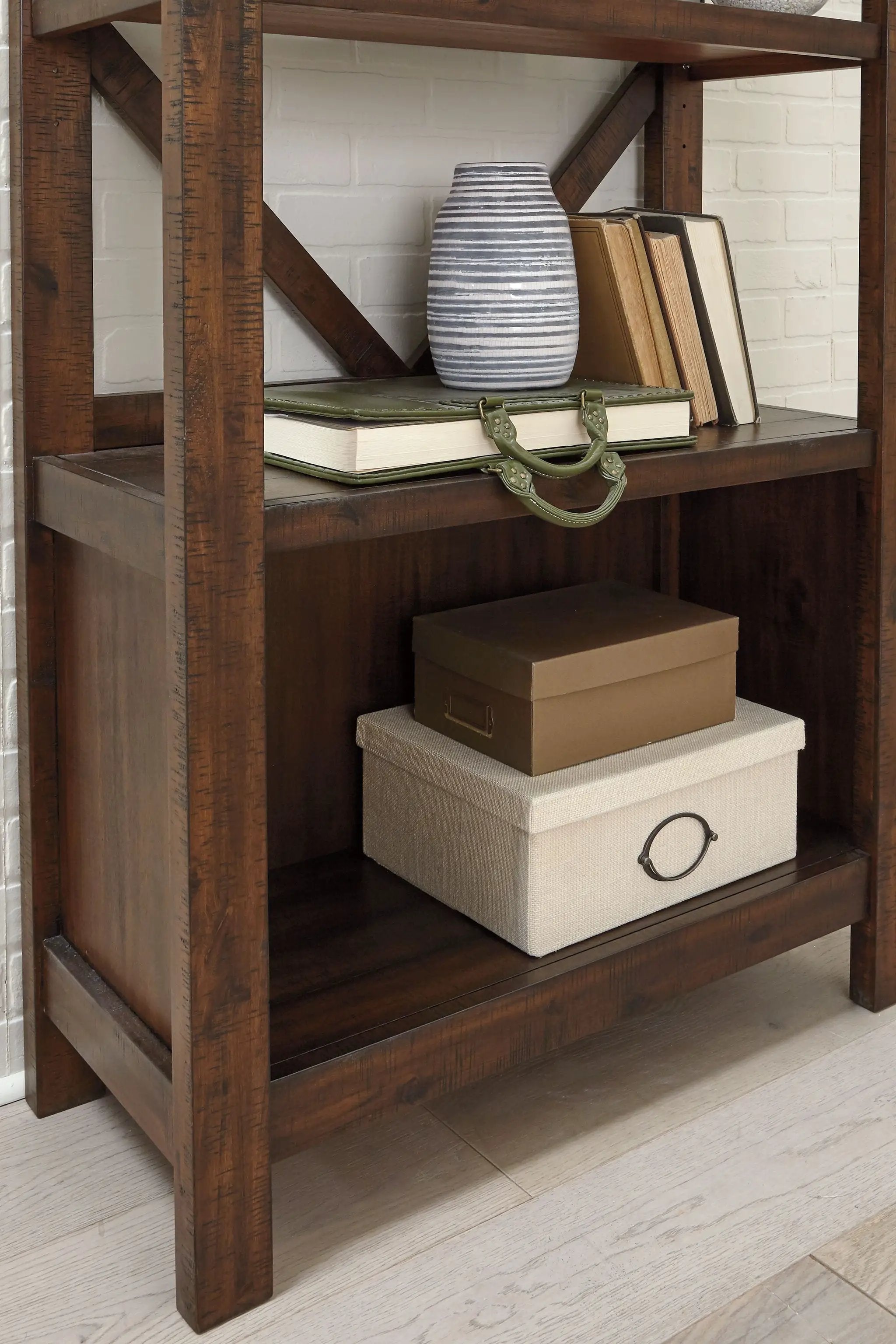 Baldridge - Large Bookcase - Rustic Brown by Unique Piece Furniture