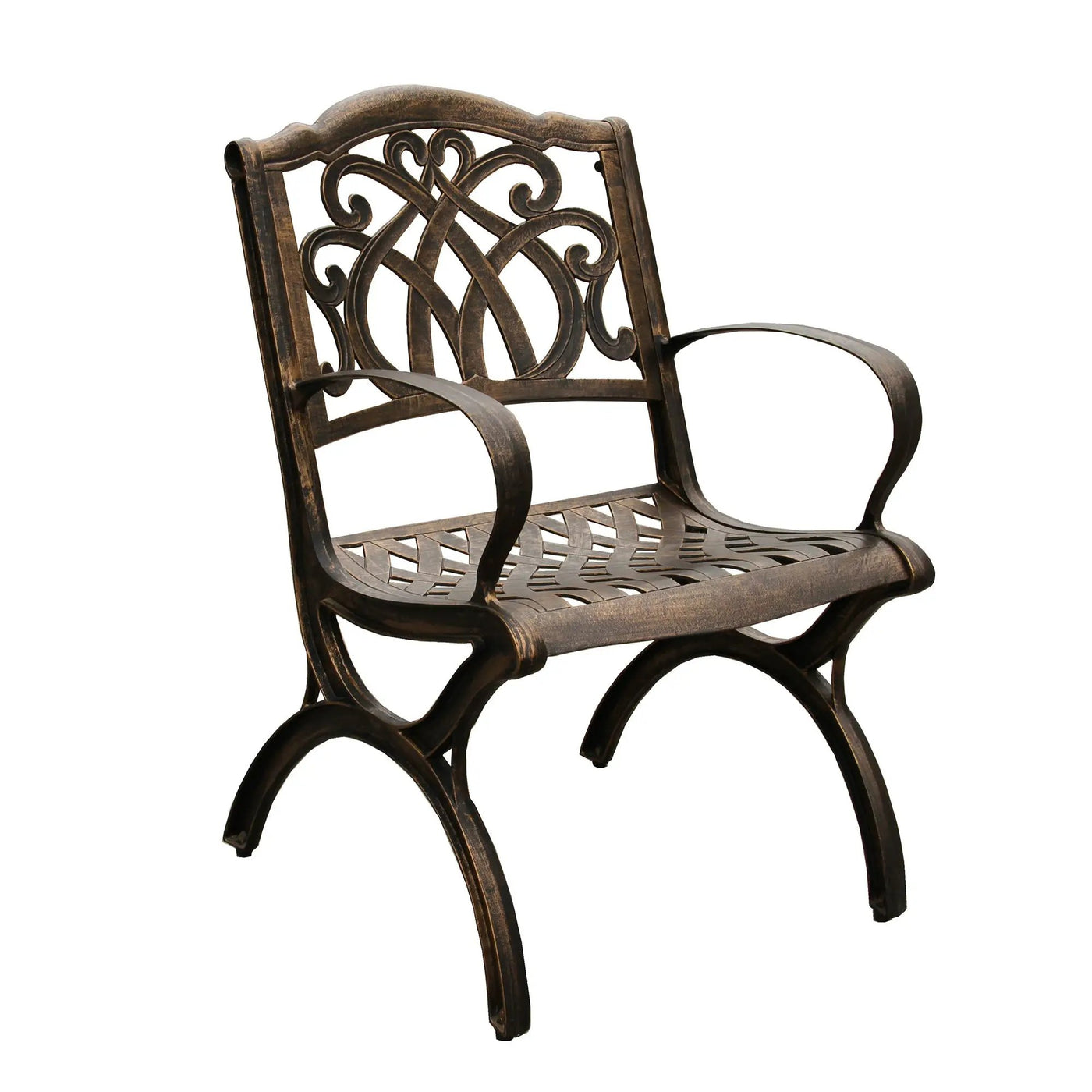 Outdoor Aluminum 5pc Round Patio Dining Set with Four Chairs by Sharicks
