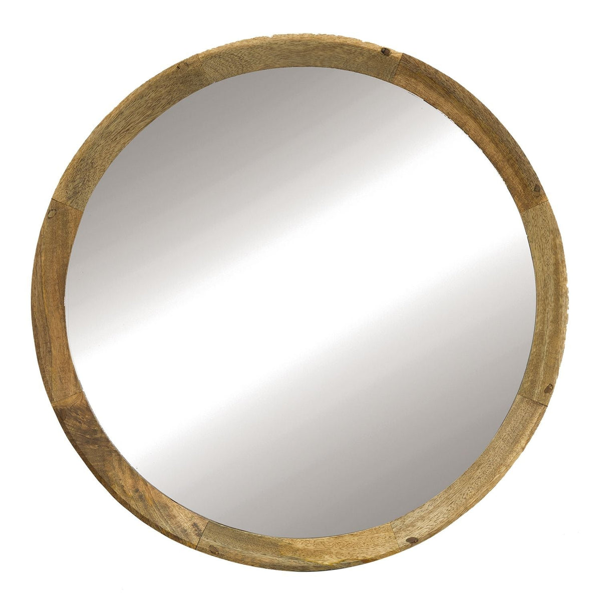 Transitional Mango Wood Wall Mirror with Frame - Multiple Colors, photo 3 of 40