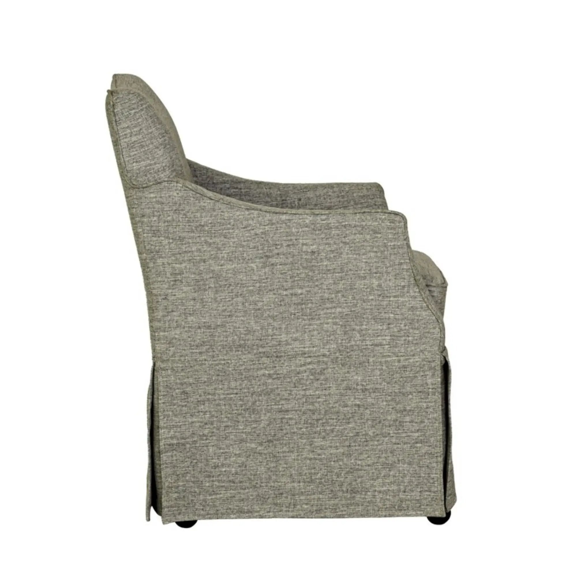 London - Upholstered Skirted Dining Arm Chair by HouseOfZazla