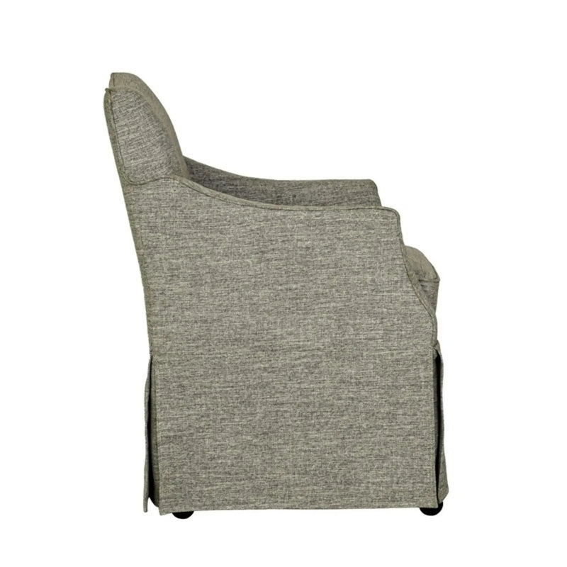 London - Upholstered Skirted Dining Arm Chair by HouseOfZazla