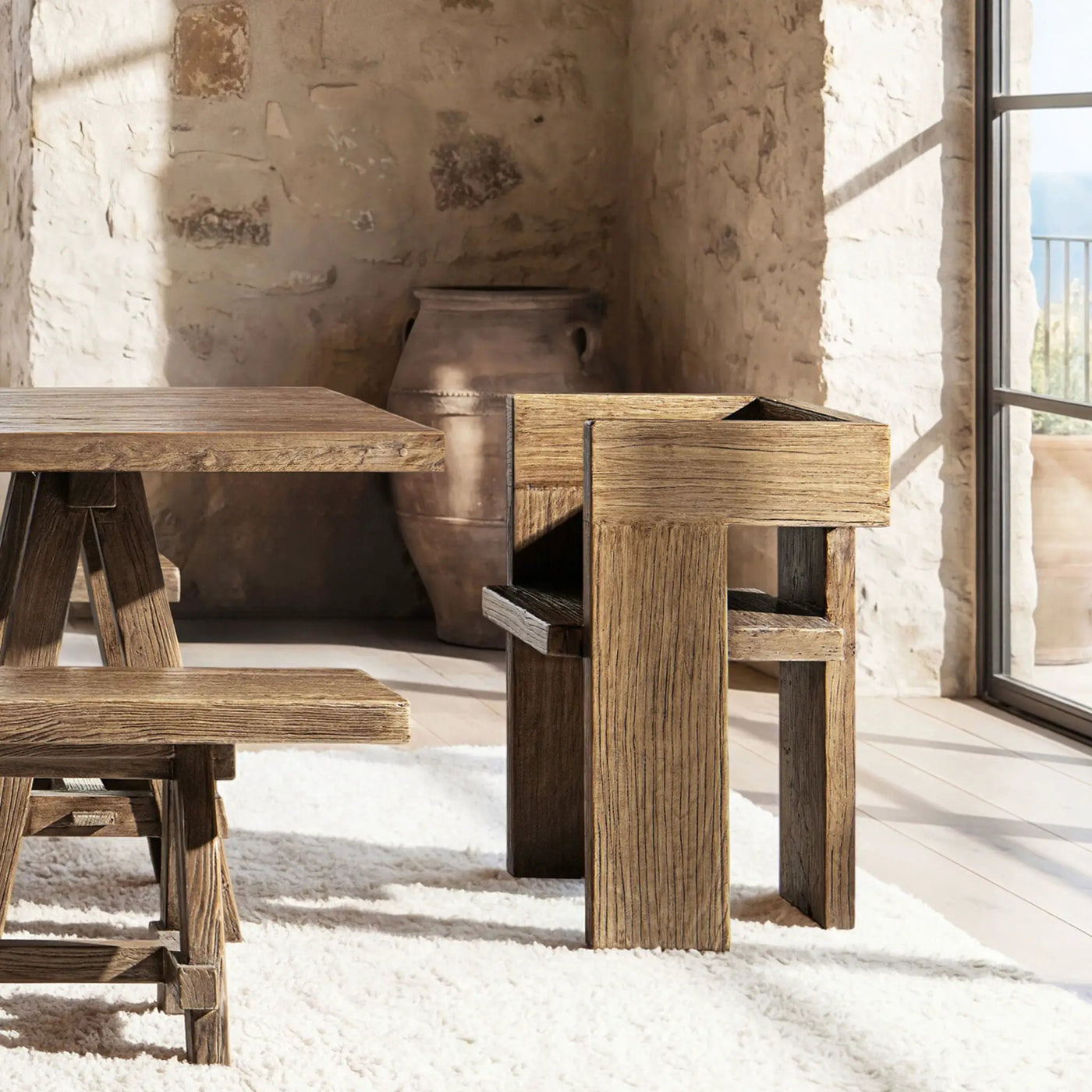 Avenel - Sculptural Block Accent Chair by HouseOfZazla