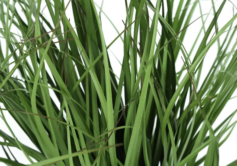 23" Tall, Artificial Plant, Grass, Indoor, Faux, Fake, Table, Greenery, Potted, Real Touch, Decorative - Green / Black by Unique Piece Furniture