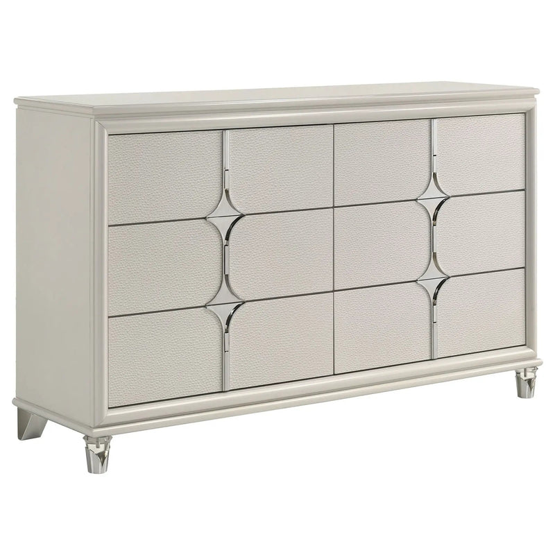 Olivia 4-piece Queen Bedroom Set Pearl White by Unique Piece Furniture