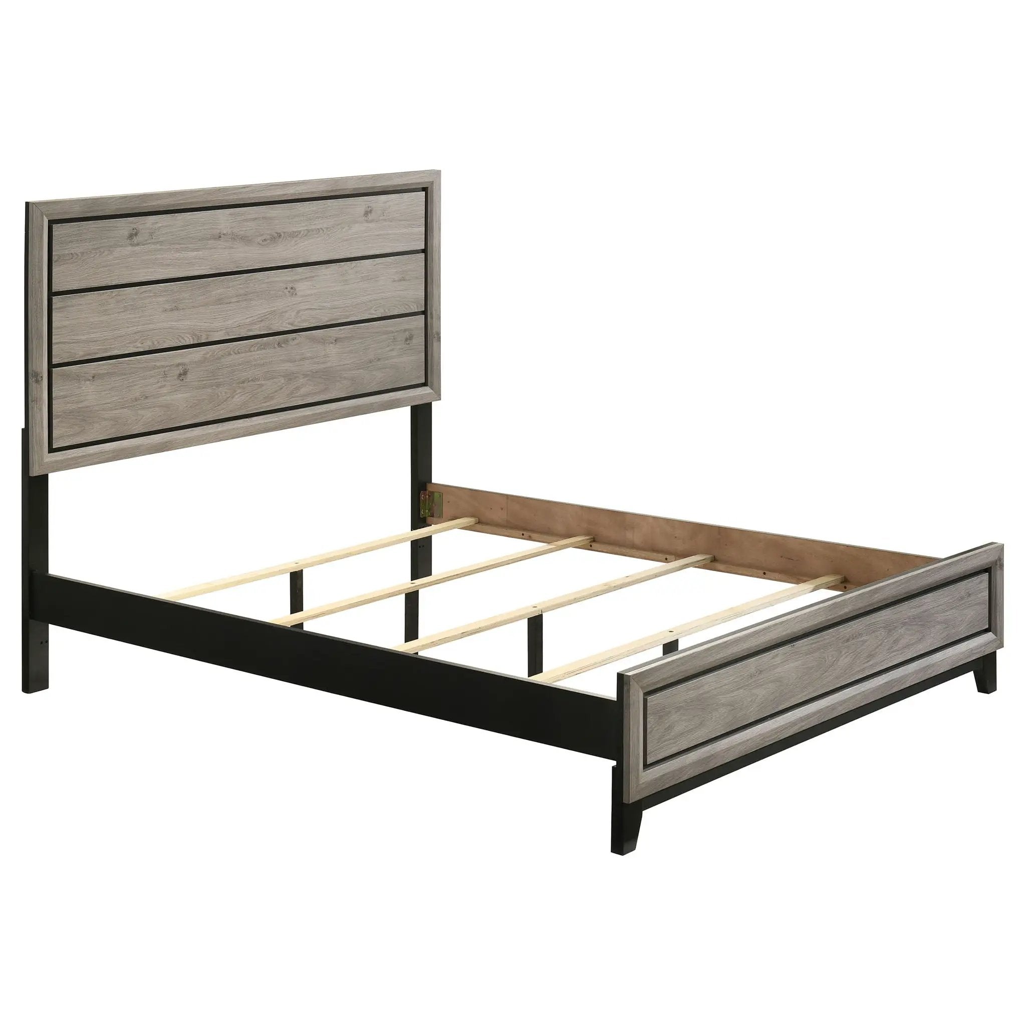 Watson Wood Queen Panel Bed Light Taupe by Unique Piece Furniture