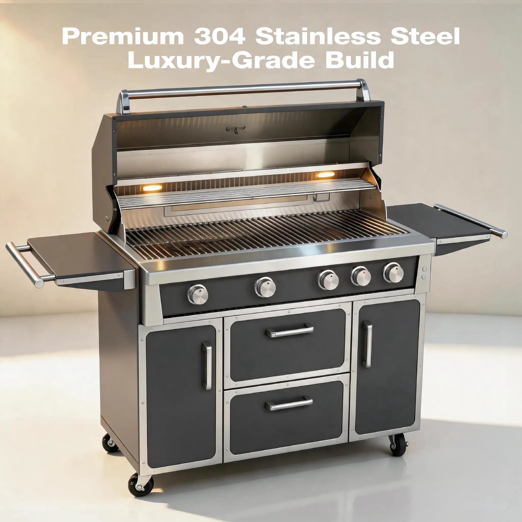Navratil Premium 49" Stainless Steel Grill by HouseOfZazla