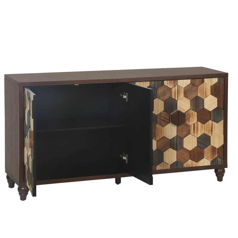 59.8" Sideboard With Honeycomb Pattern by HouseOfZazla