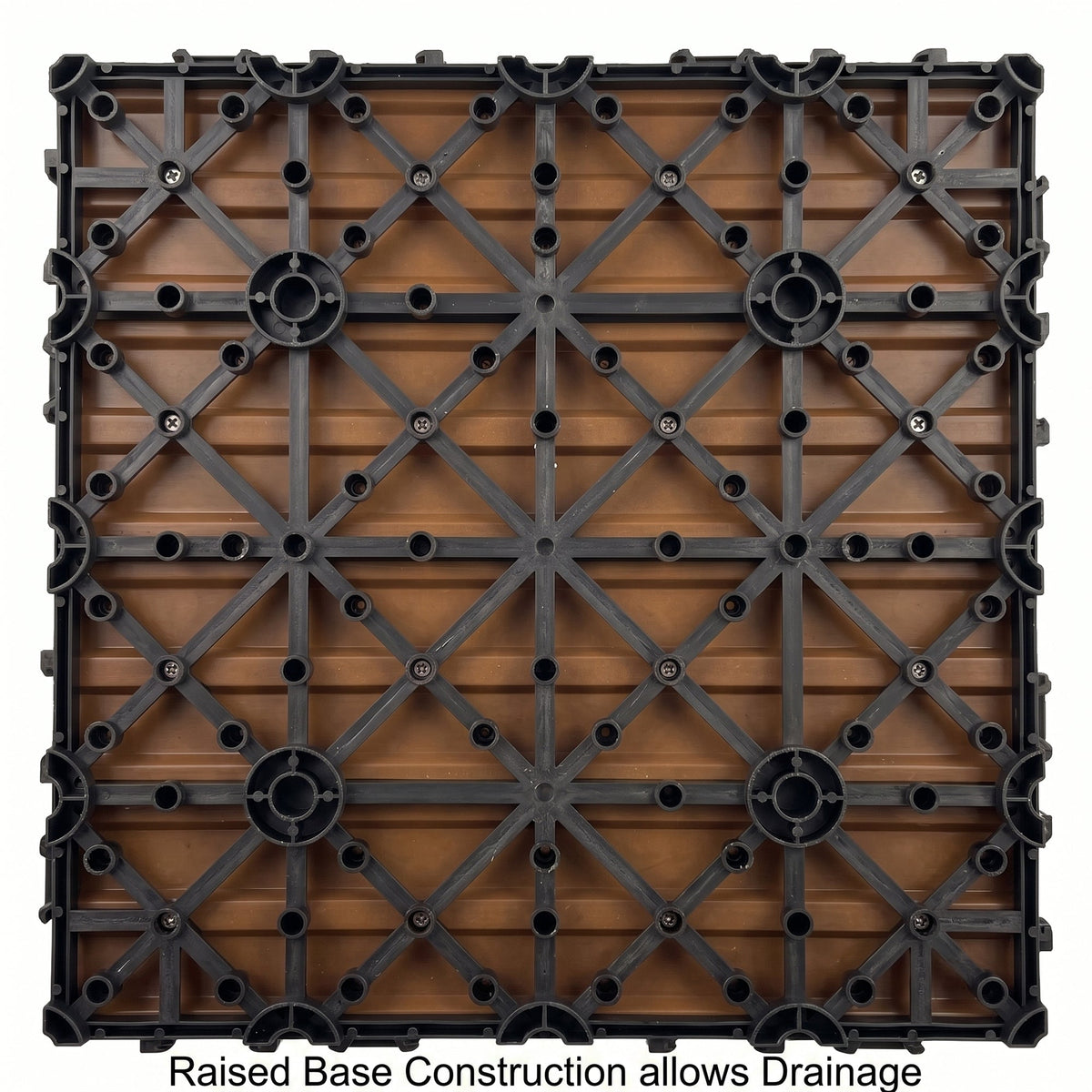 Interlocking WPC Deck Tiles 11.8"x11.8" (25 Pack), photo 8 of 8