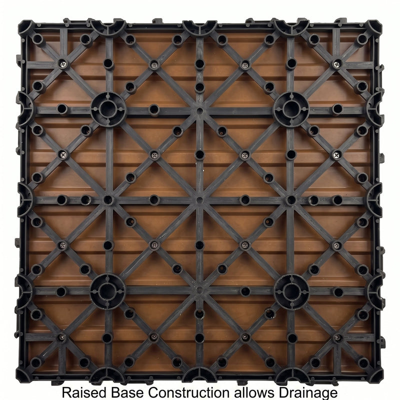 Interlocking WPC Deck Tiles 11.8"x11.8" (25 Pack), photo 8 of 8