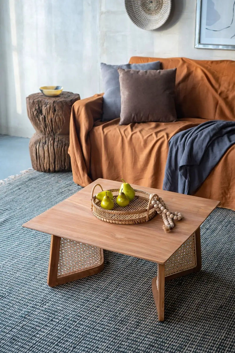 Teak Coffee Table - Natural Wood / Brown by Unique Piece Furniture