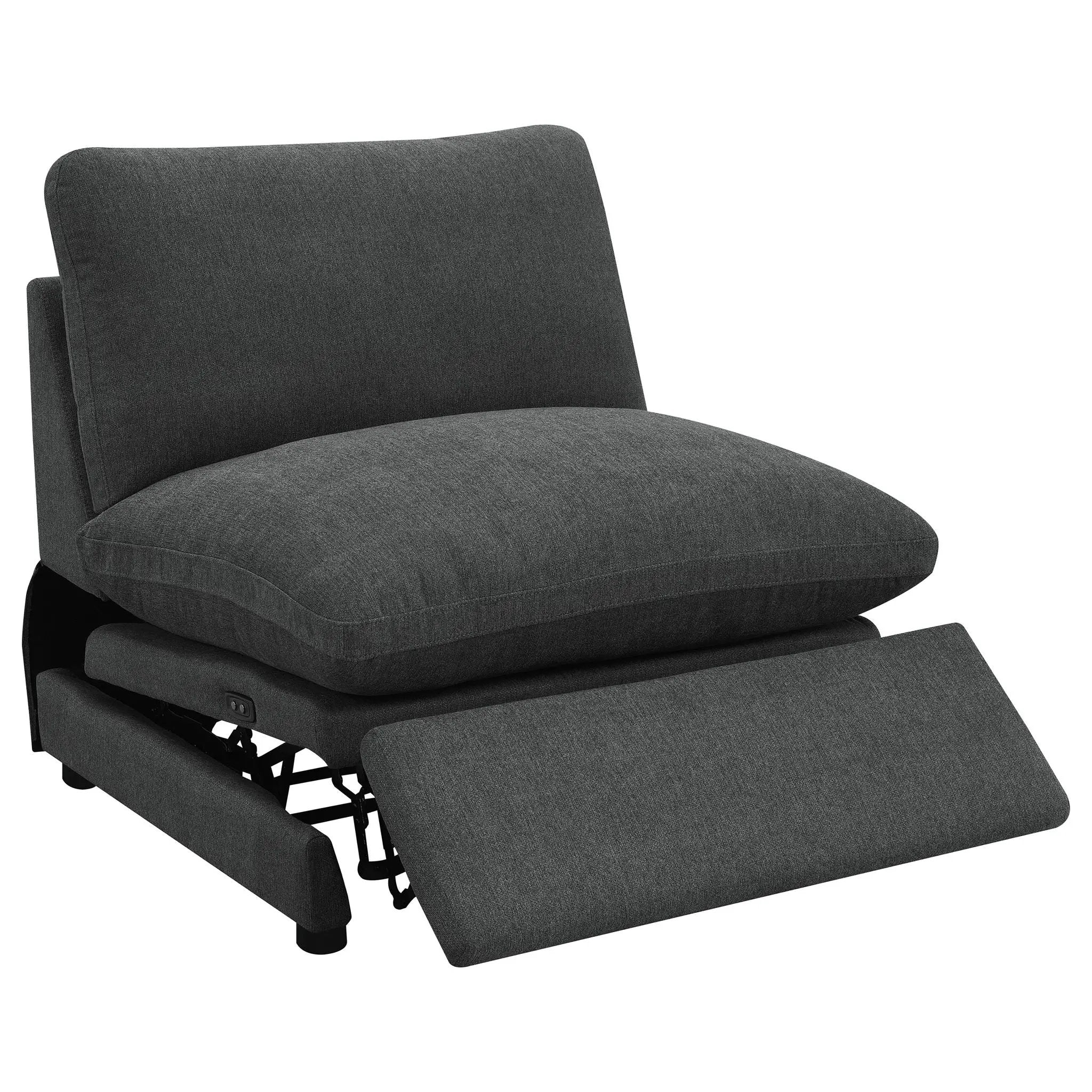 Collins 5-piece Modular Power Reclining Sectional Dark Grey by Unique Piece Furniture