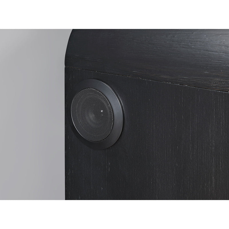Accent Nightstand with Cooler, Speaker, and LED Light – Black White, photo 3 of 7