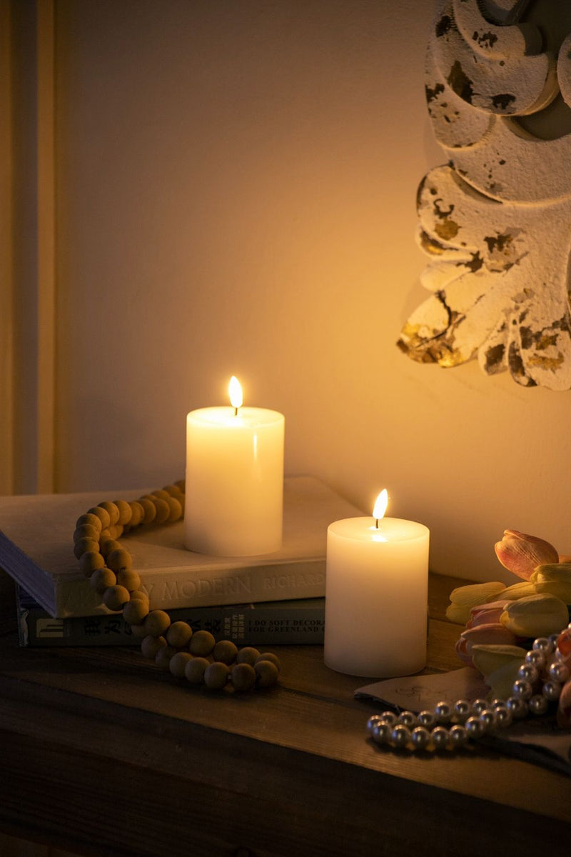 LED Candles with Remote Control Timer - Set of 2, White, photo 4 of 9