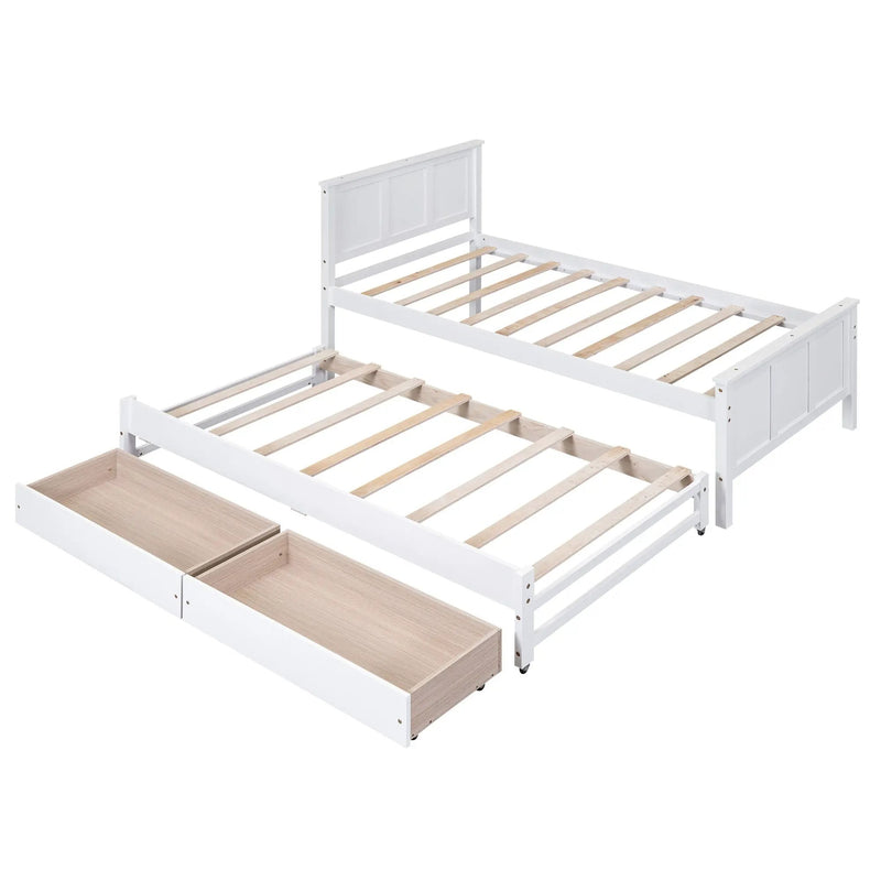 Platform Bed With Trundle And Drawers by Unique Piece Furniture