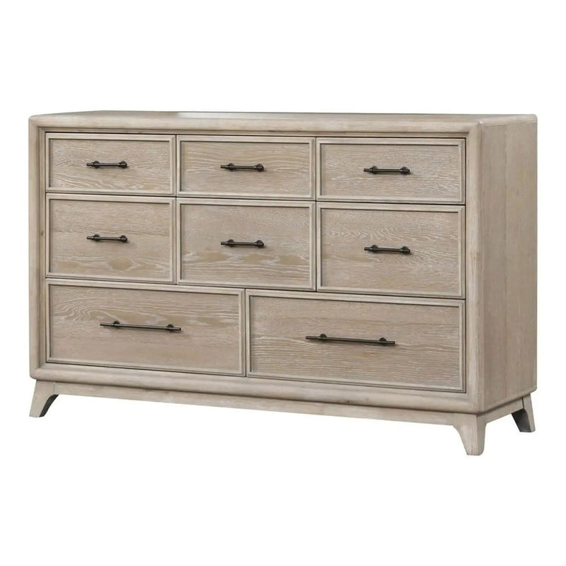 8 Drawers 1 Piece Dresser, Ample Storage Bedroom - Oak by HouseOfZazla