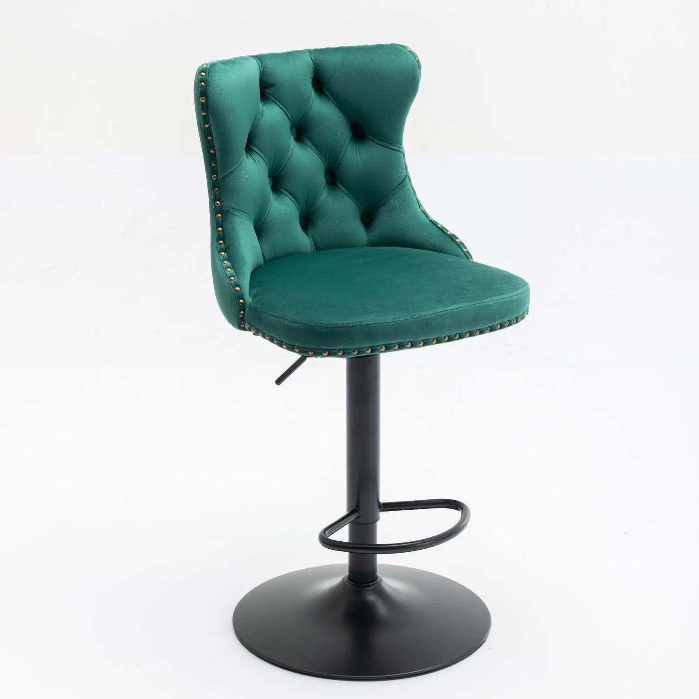 Swivel Barstools Adjusatble Seat Height, Modern Upholstered Bar Stools With Backs Comfortable Tufted For Home Pub And Kitchen Island (Set of 2) by HouseOfZazla