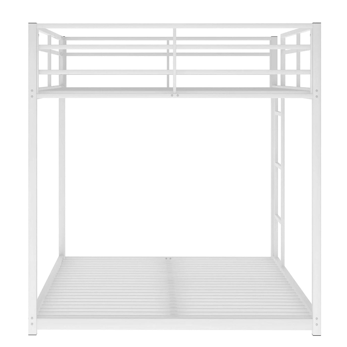 Metal Bunk Bed, Low Bunk Bed With Ladder by HouseOfZazla