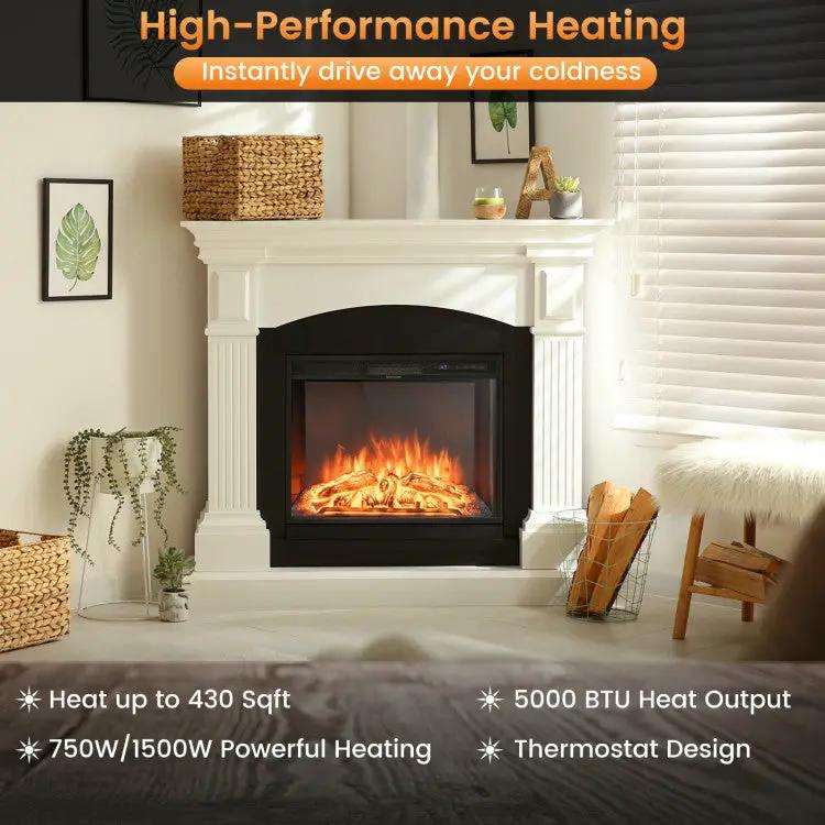 26" Electric Fireplace Insert by DirectDeals