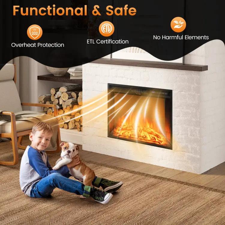 26" Electric Fireplace Insert by DirectDeals