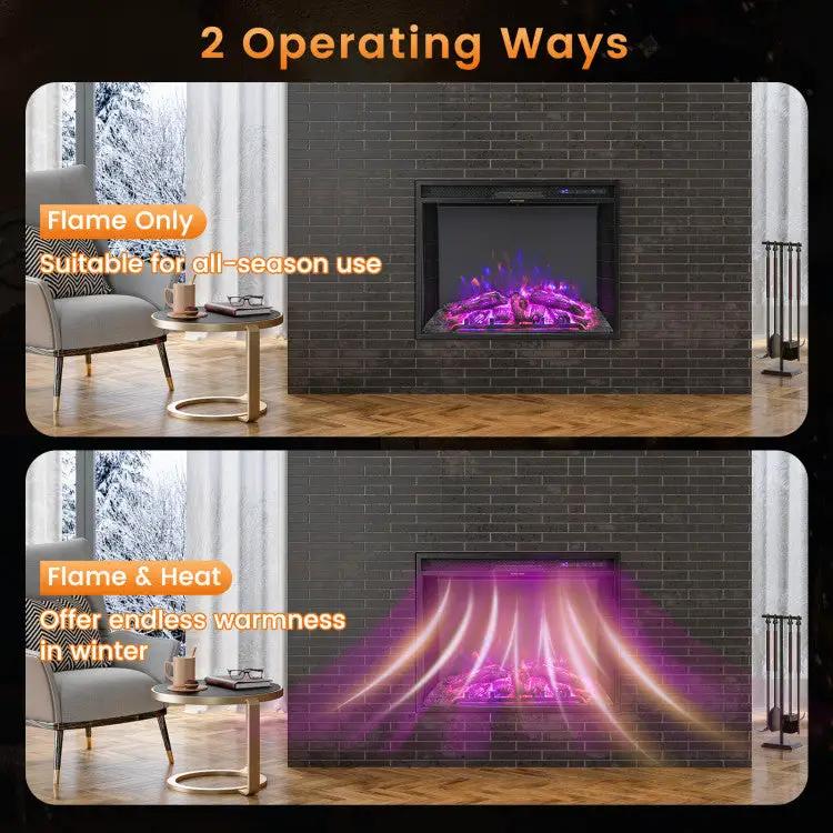 26" Electric Fireplace Insert by DirectDeals