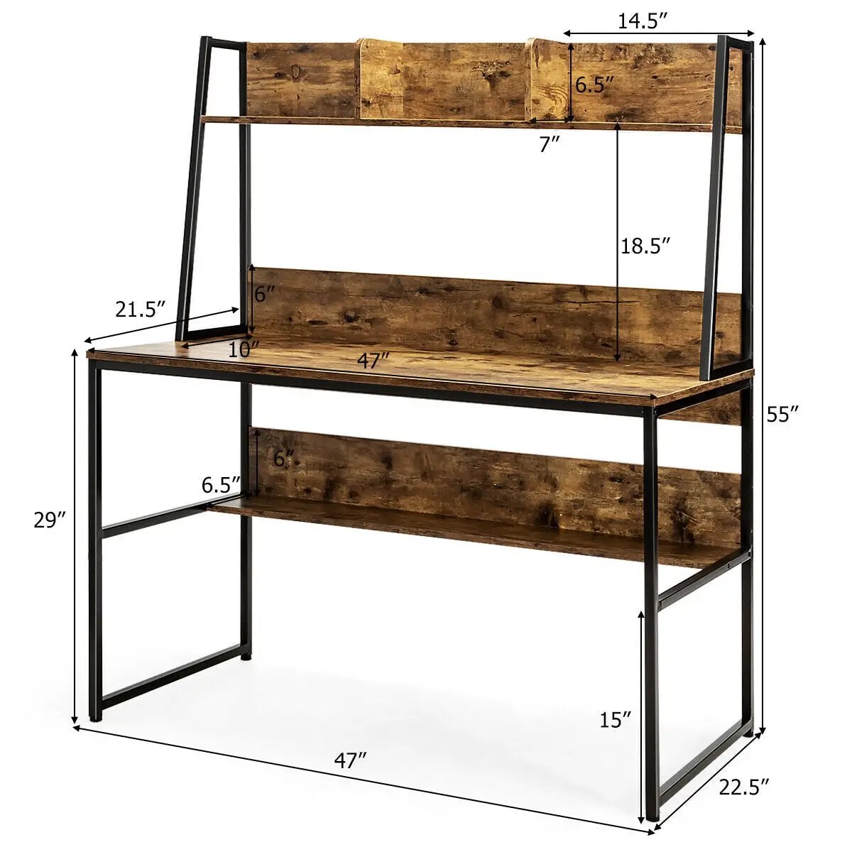 47-Inch Computer Desk Writing Study Table Workstation by DirectDeals