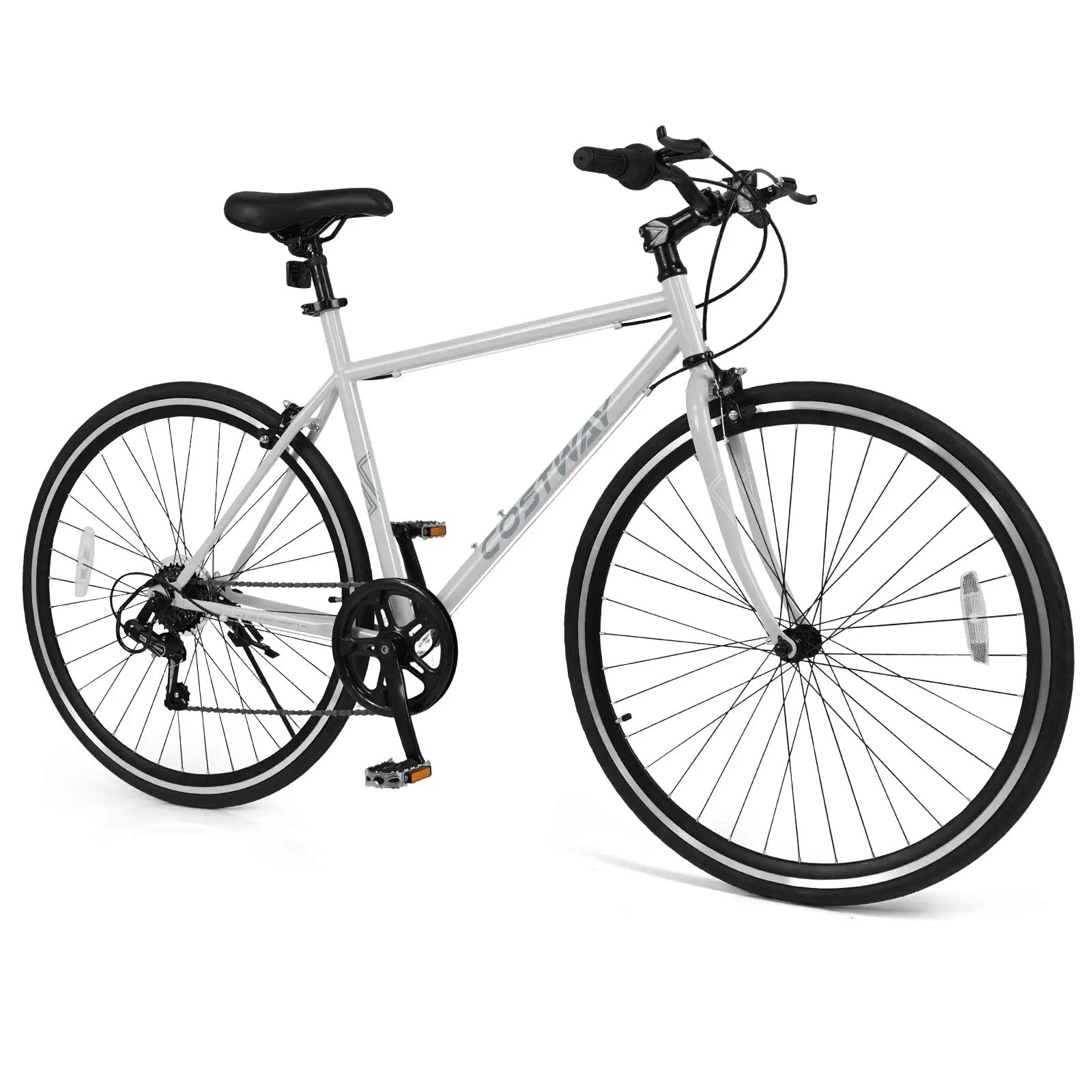 26 Inch Mountain Bike Adjustable with 6-Speed and All-terrain Rubber Wheels by DirectDeals