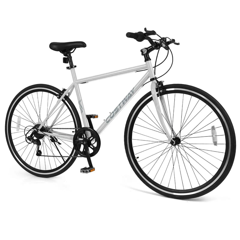26 Inch Mountain Bike Adjustable with 6-Speed and All-terrain Rubber Wheels by DirectDeals