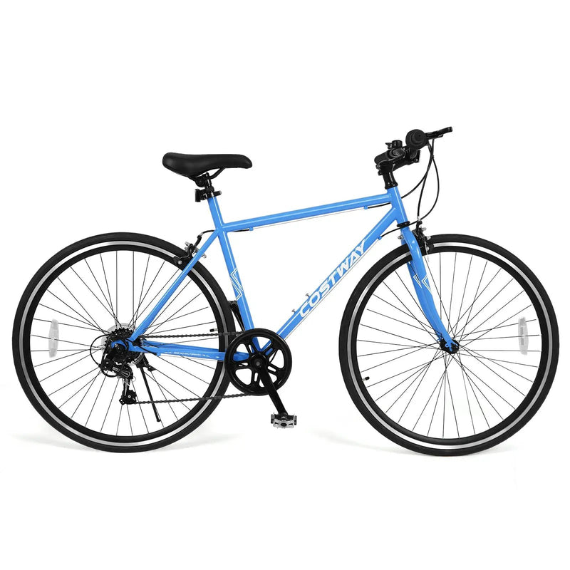 26 Inch Mountain Bike Adjustable with 6-Speed and All-terrain Rubber Wheels by DirectDeals