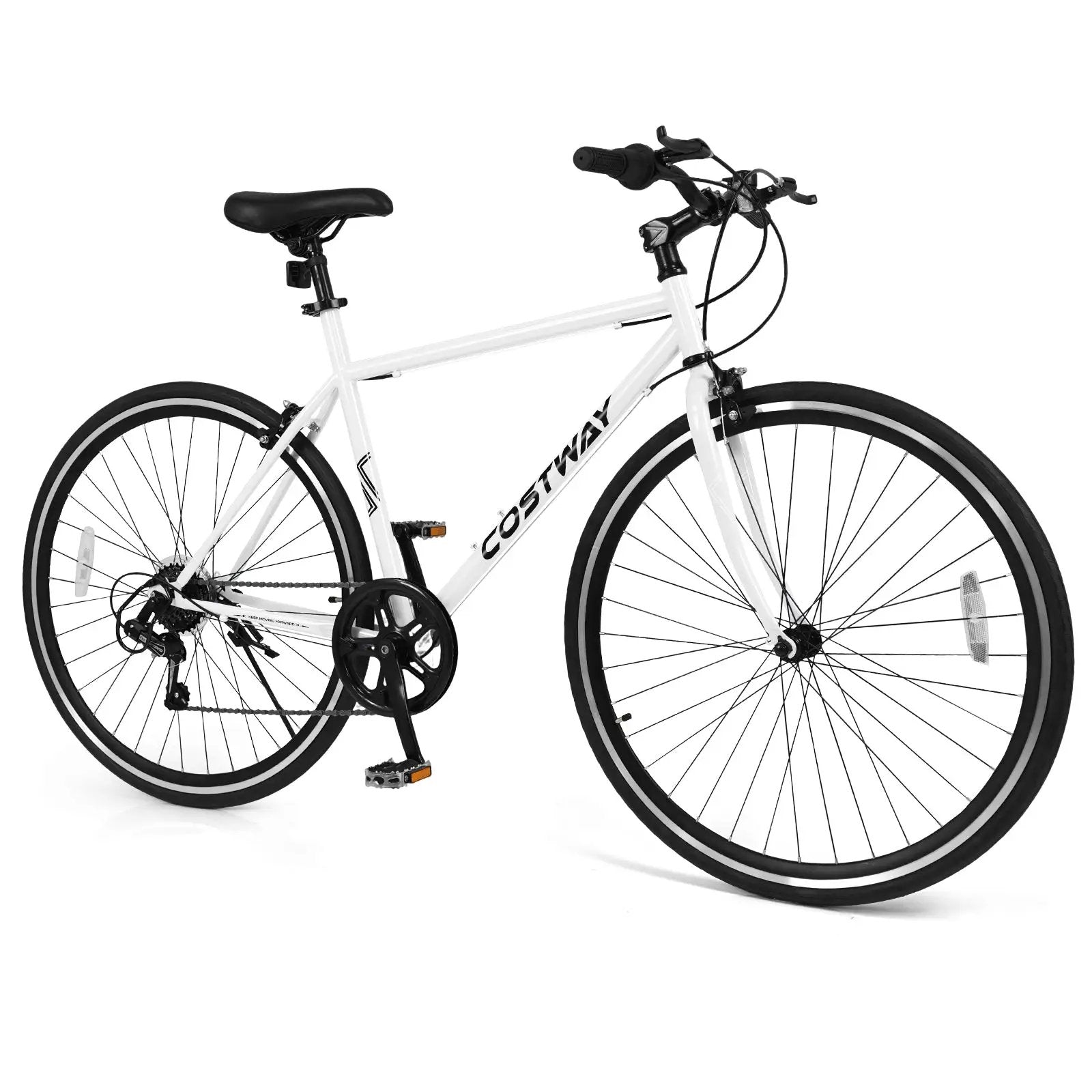 26 Inch Mountain Bike Adjustable with 6-Speed and All-terrain Rubber Wheels by DirectDeals