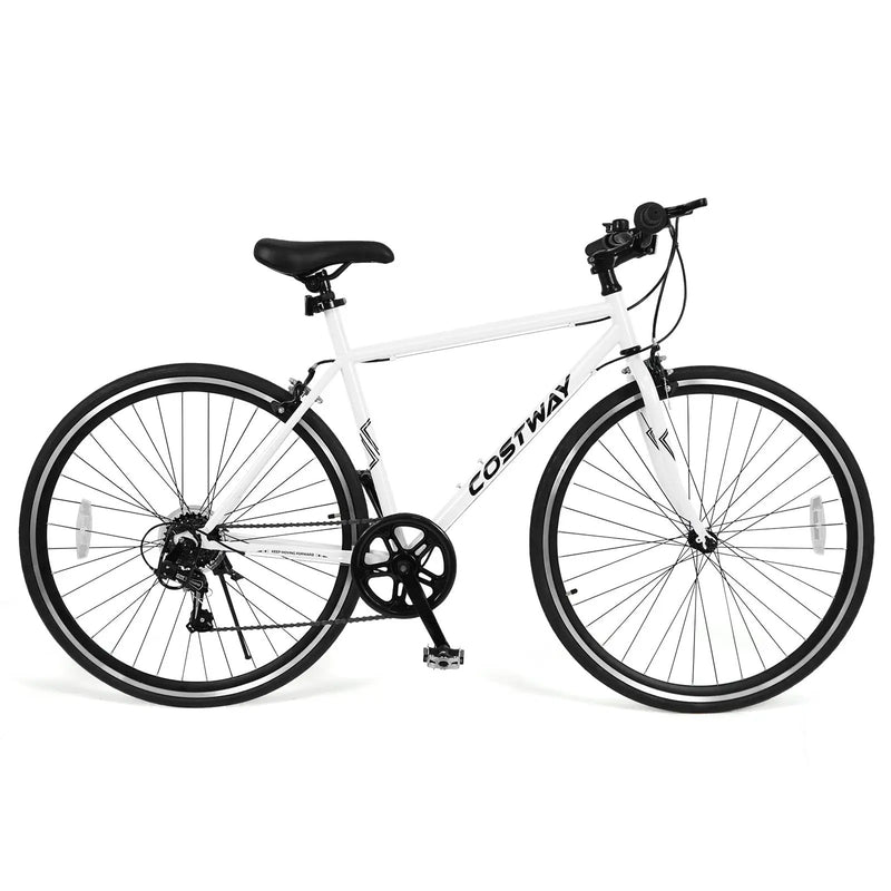26 Inch Mountain Bike Adjustable with 6-Speed and All-terrain Rubber Wheels by DirectDeals