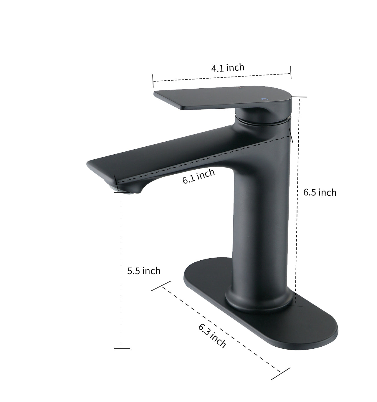 Single Hole Bathroom Sink Faucet, Single Handle Bathroom Faucet by HouseOfZazla