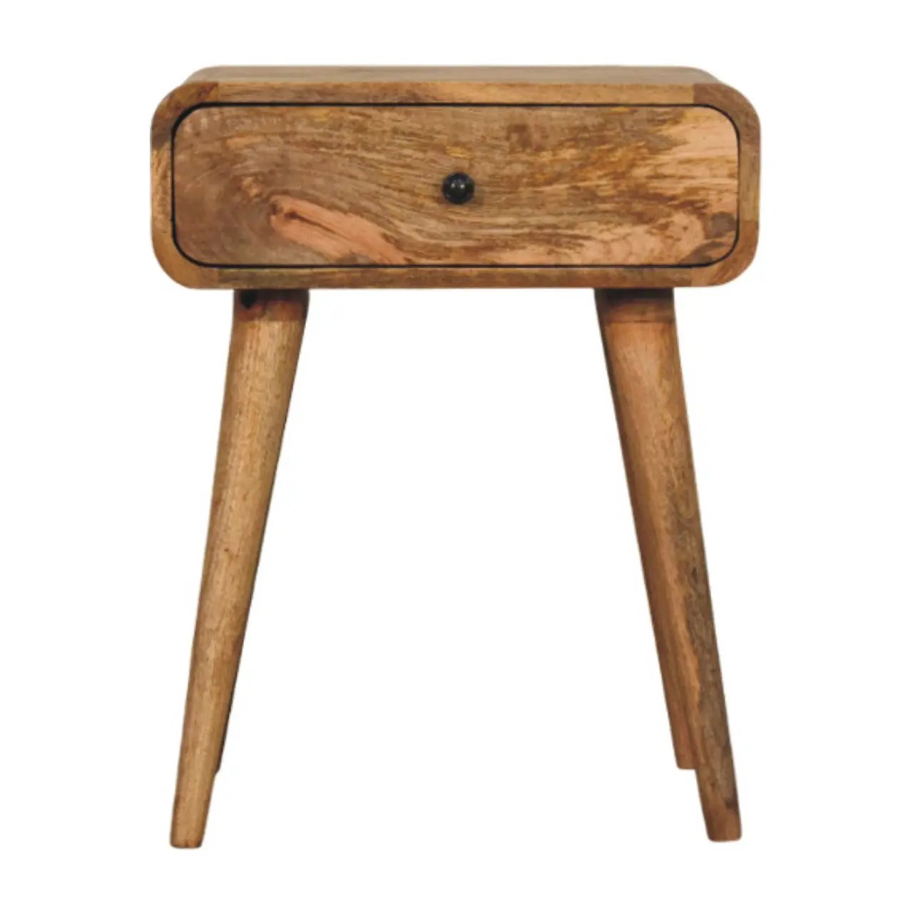 Solid Wood Avora Nightstand with 1-Drawer, Oak-ish by HouseOfZazla
