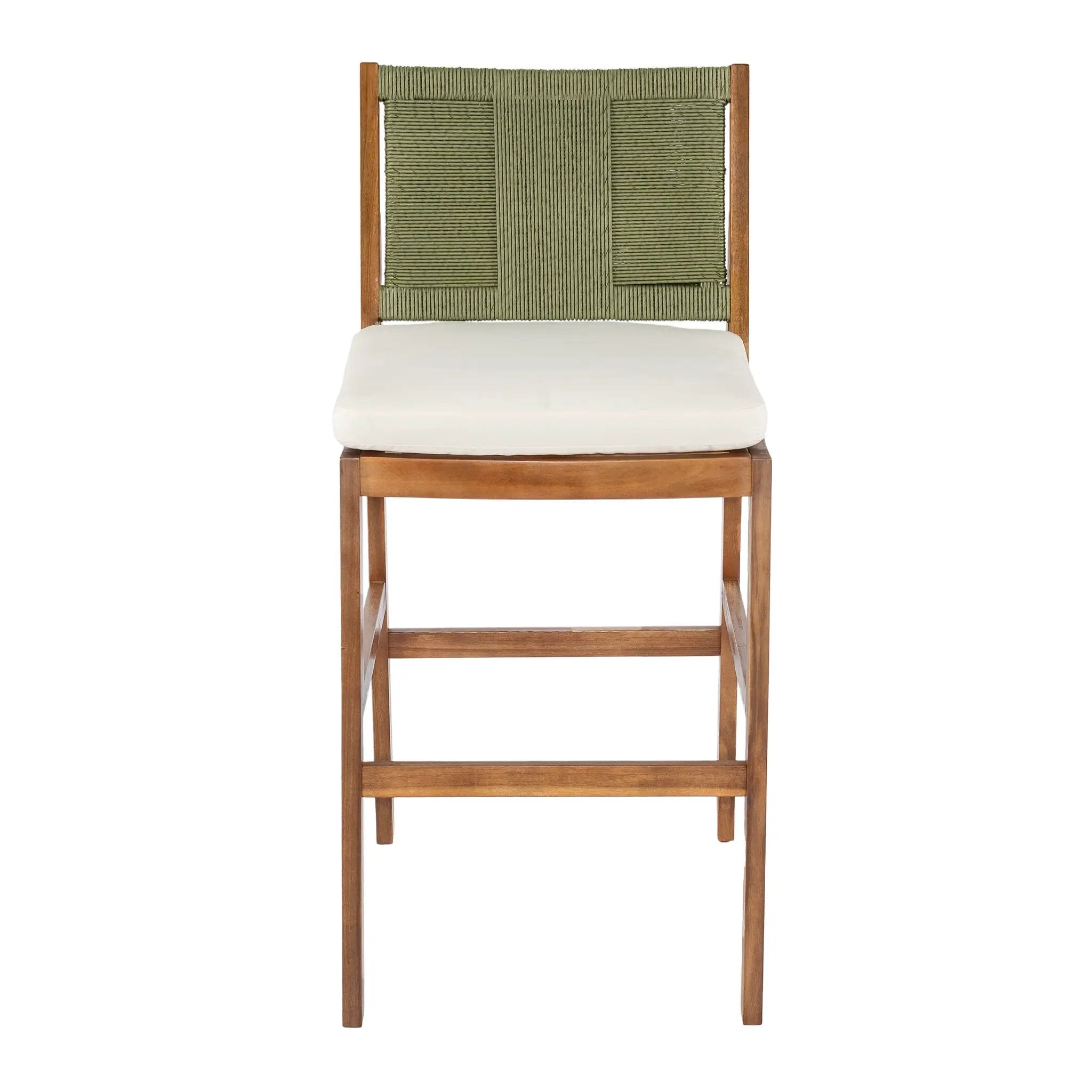 4 Pieces Arly Green Outdoor Bar Stool Set by HouseOfZazla