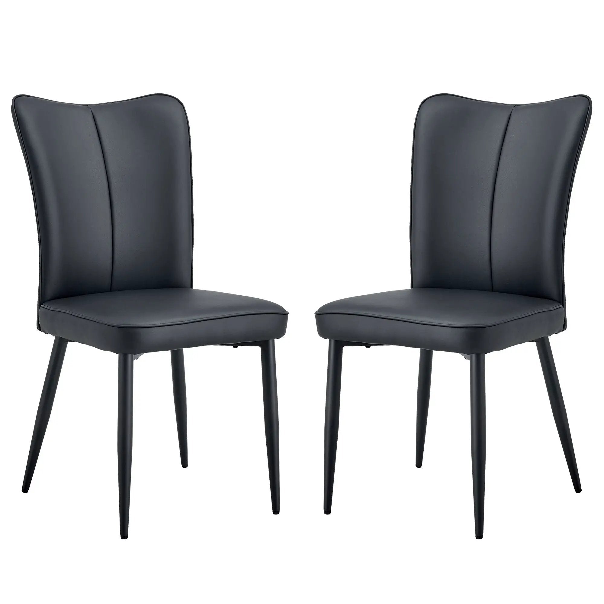 Minimalist Style Minimalist Dining Chairs With Metal Legs by Unique Piece Furniture