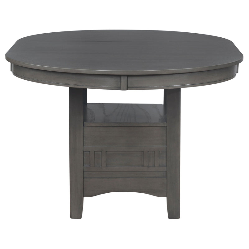 Ingall - 5 Piece Set With Storage Table And Upholstered Chairs - Medium Gray