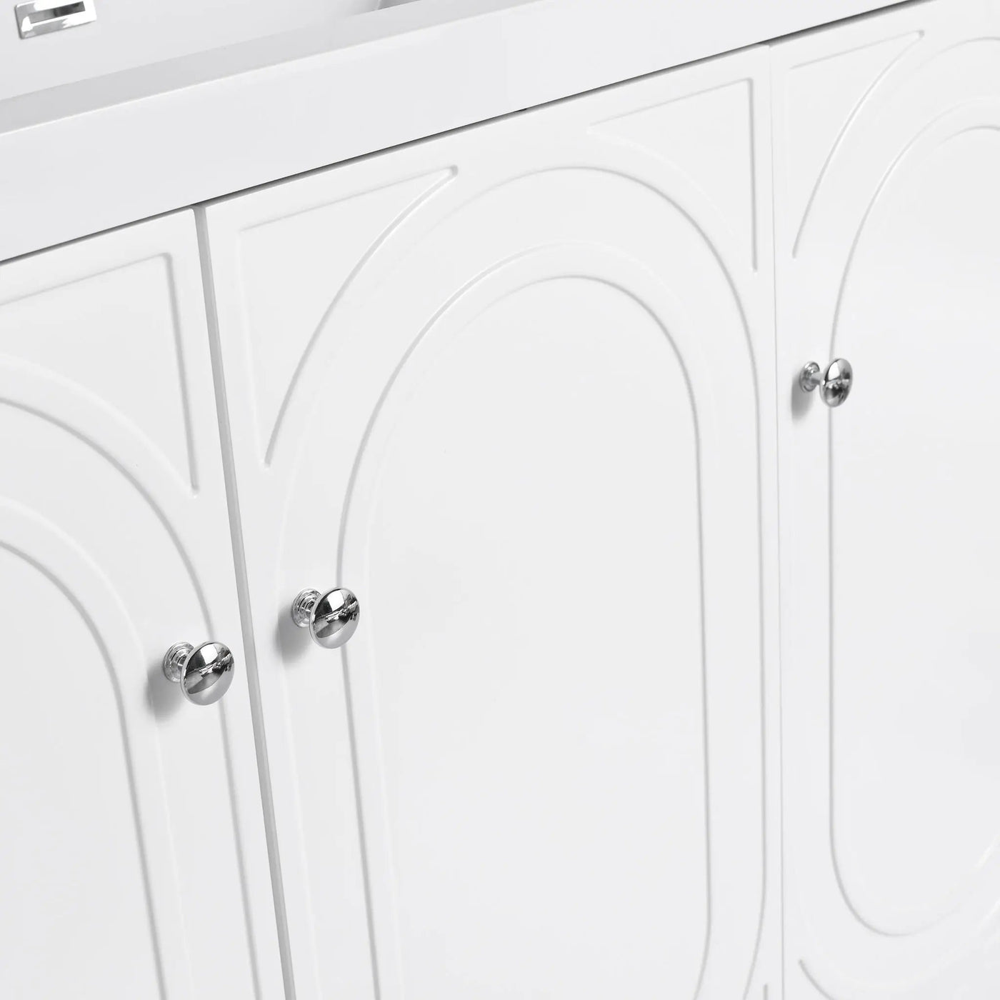 Modern Freestanding Bathroom Vanity With Soft Close Cabinet Doors by HouseOfZazla