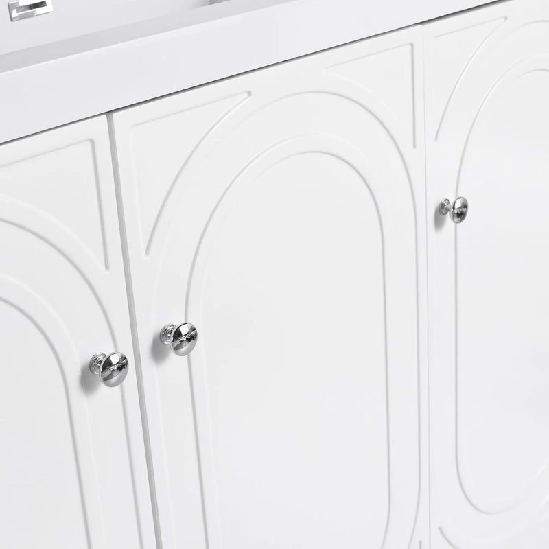 Modern Freestanding Bathroom Vanity With Soft Close Cabinet Doors