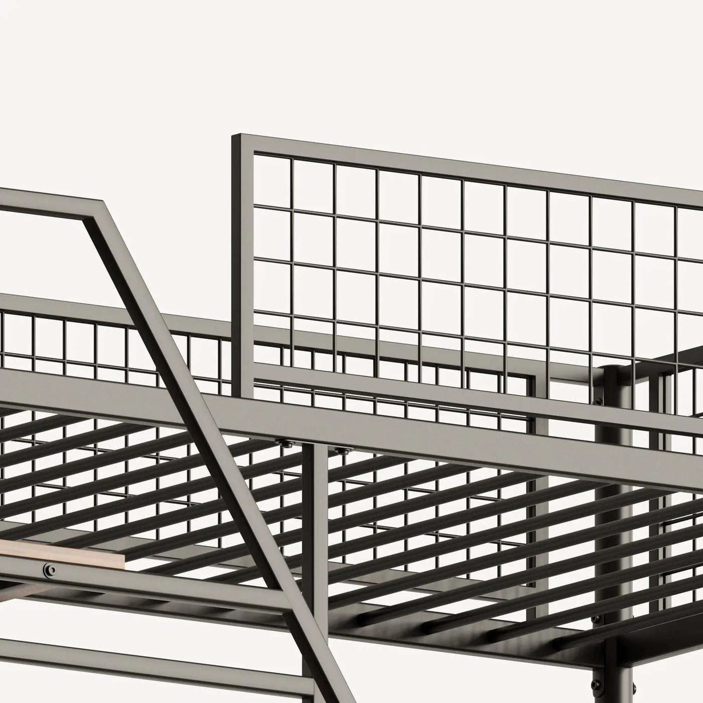 Metal Loft Bed With Built - In Charging Station And LED Light by Unique Piece Furniture