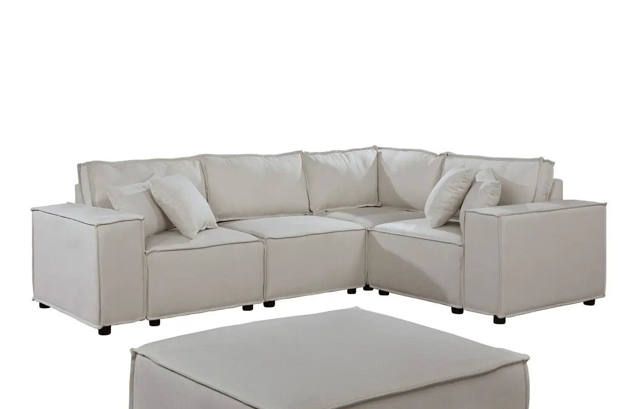 Melrose - Modular Sectional Sofa With Ottoman by HouseOfZazla
